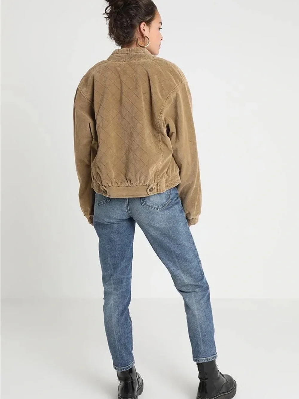 Free People Main Squeeze Bomber Jacket in M (Like New) - Picture 2 of 6